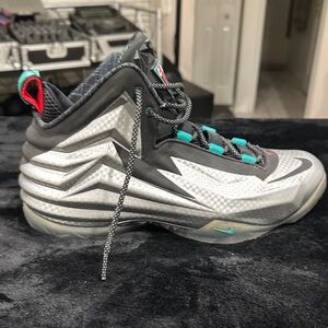 Retro Nike Charles Barkley Men's Black and Teal Athletic Shoes